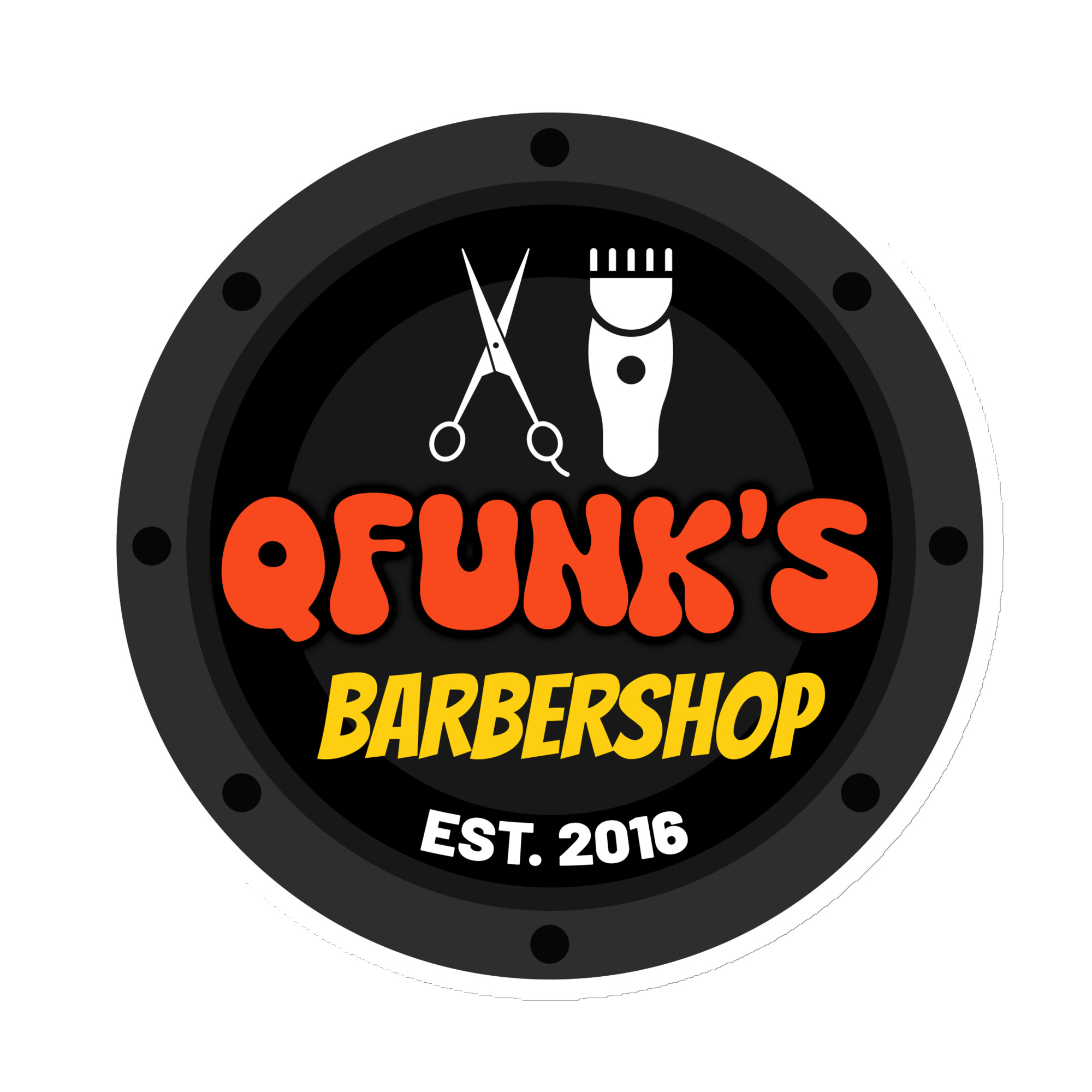 QFUNK’S Barbershop – Logo – Magnet
